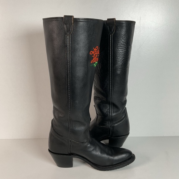 Lady Harley Davidson Motorcycle Boots | Tall | USA Made | Black | Women’s 7 M - Picture 15 of 16